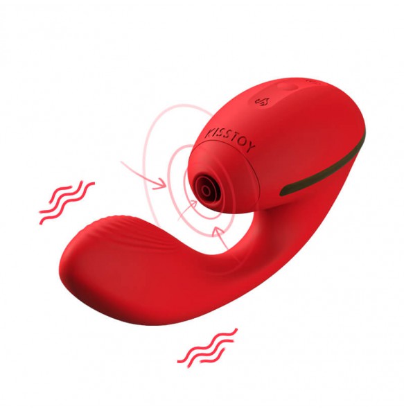 KISS TOY - Tina Warming Clit Suck Vibrator (Chargeable - Red)